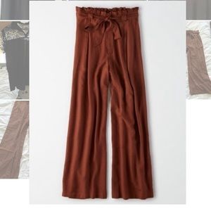 AE High-Waisted Tie Front Paper Bag Pant